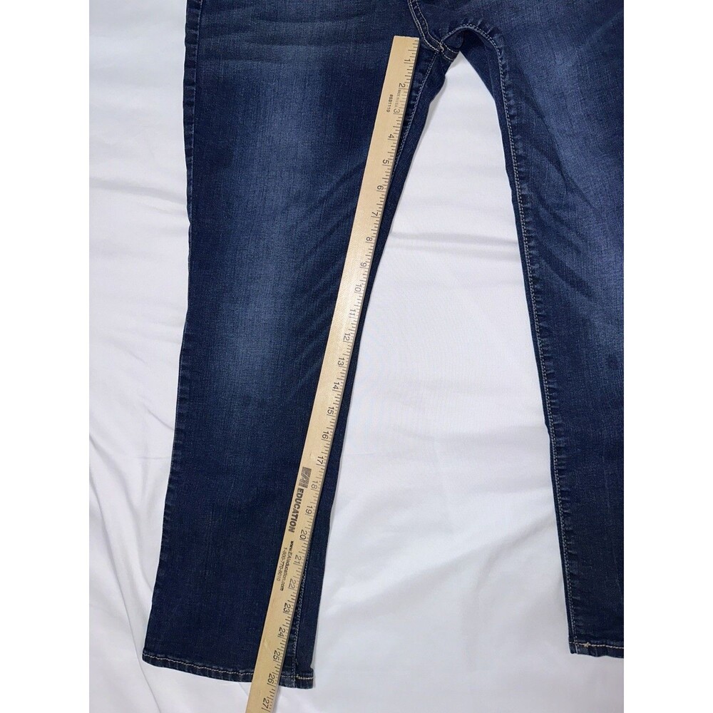 DENIZEN from Levi's Women’s Blue Dark Wash Slim Skinny Stretch Denim Jeans - Picture 6 of 8